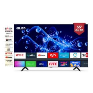 سرين تلفزيون كيو ليد 55 بوصة QLED 4K بنظام تشغيل ويب او اس ، 2 ريموت | SRET-55S4KWQ1