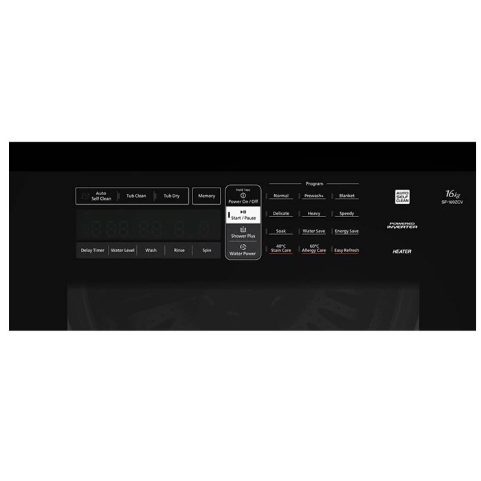 غسالة هيتاشي 16 كيلو فتحة علوية – أوتوماتيك | 14 برنامج | ستانلس إنفرتر (تايلاندي)